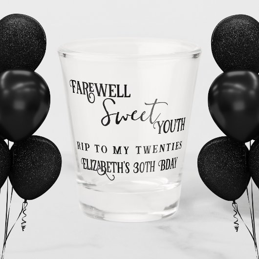 Sweet Youth RIP 20代 30歳の誕生日 ショットグラス