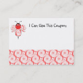 SweetBeeのまわりに赤ちゃんシャワークーポン 割引カード (裏面)