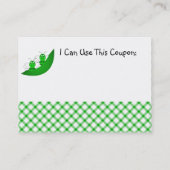 SweetBeeツインバンブルビーズベビーシャワークーポン 割引カード (裏面)