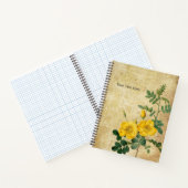 Sweetbriarバラヴィンテージスパイラルノート ノートブック (内部)