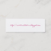 sweetenedtatersの細いカード スキニー名刺 (裏面)