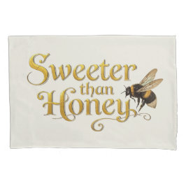 Sweeter Than Honey | Golden Vintage Bee Art Lover 枕カバー