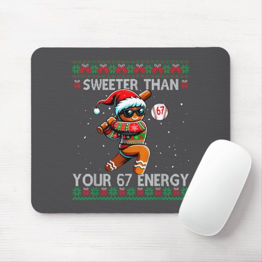 Sweeter Than Your 67 Energy Gingerbread Baseball C マウスパッド (マウス)