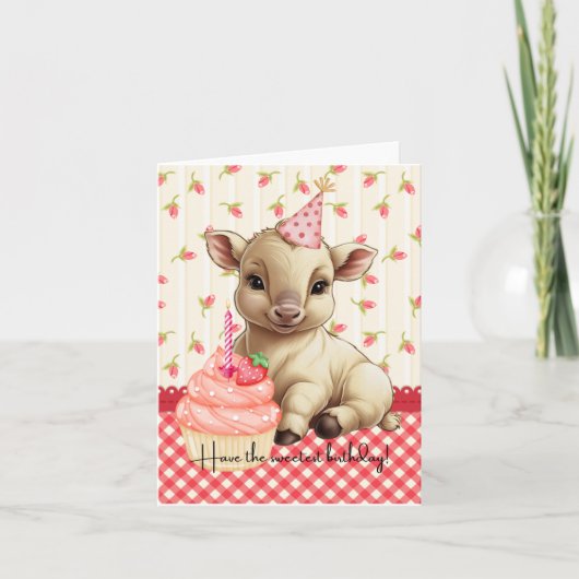 Sweetestの誕生日カードを持つ カード (正面)