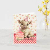 Sweetestの誕生日カードを持つ カード (黄色い花)