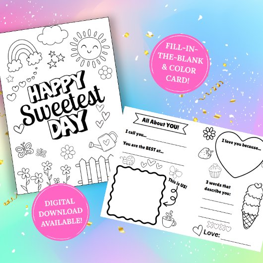 Sweetest Day コラボレーションカード: 穴埋め式 カード