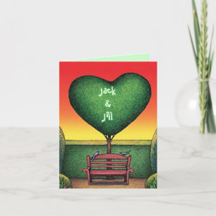 Sweetest Day Valentine Card Personalize a Topiary シーズンカード