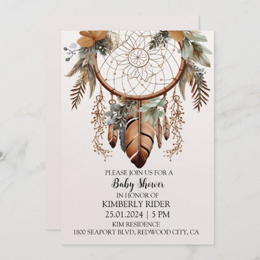 Sweetest Dreams 招待状 (正面/裏面)