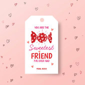 Sweetest Friend Valentine Gift Tag Candy Theme ギフトタグ