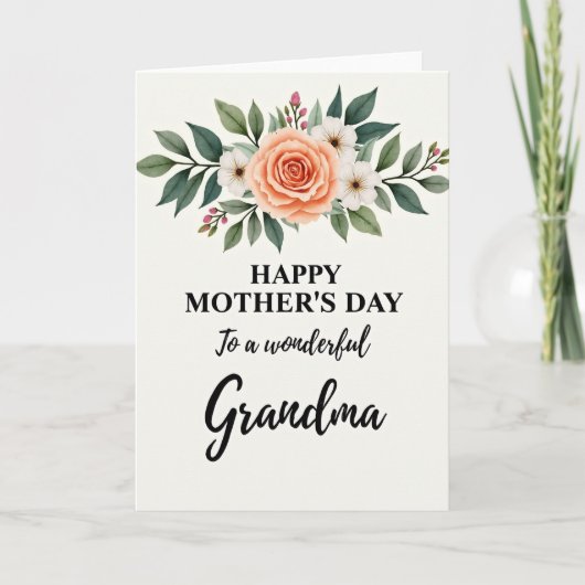 Sweetest Grandma Day Bloom カード (正面)