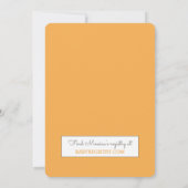 Sweetest Mama Bird 飛んでいる Baby Shower金ゴールド 招待状 (裏面)