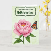 Sweetest Mom Floral Insect Card カード (黄色い花)
