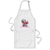 Sweetest Mom Pig Chef Custom Apron ロングエプロン (正面)