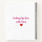 Sweetest Mom Pig Chef Notebook ノートブック (裏面)