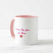 Sweetest Mom Pig Chef Two-Tone Coffee Mug マグカップ (正面左)