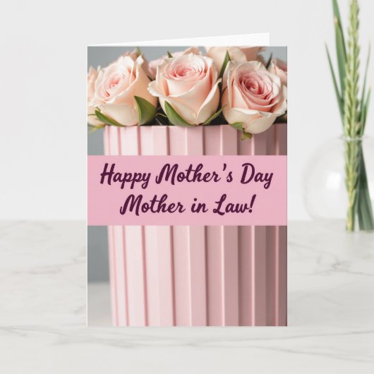 Sweetest Mom Pink Blossom Card カード (正面)