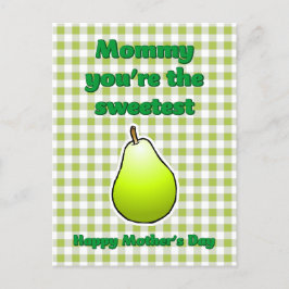 Sweetest Pear Mothers Dayはがき シーズンポストカード