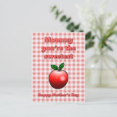 Sweetest Red Apple Mothers Dayはがき シーズンポストカード (スタンド正面)