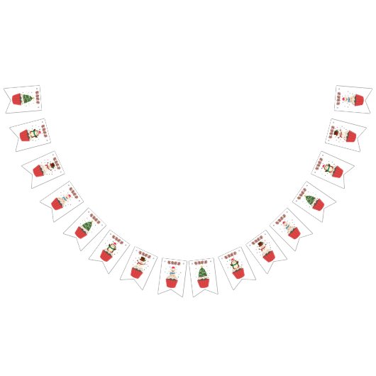 Sweetest Season Christmas Cupcake Bunting バンティングフラッグ (全)