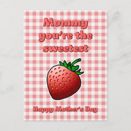 Sweetest Strawberry Mothers Dayはがき シーズンポストカード