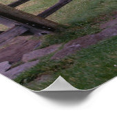 Sweetgrass Ranchの上に虹 ポスター (角)