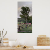 Sweetgrass Ranchの上に虹 ポスター (キッチン)