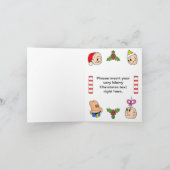 SweetHartクリスマスツリーグリーティングカード（QR付き） カード (内部)