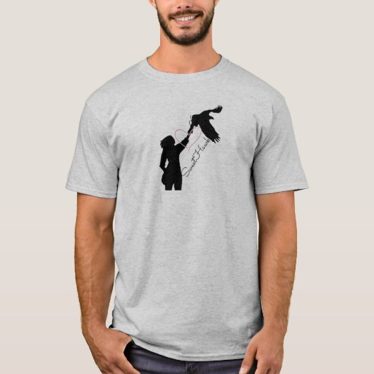 SweetHawkロゴ付きメンズTシャツ Tシャツ (正面)