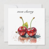 Sweetheartさくらんぼの水彩画カスタム色 (正面)