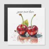 Sweetheartさくらんぼの水彩画カスタム色 (正面/裏面)