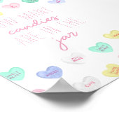 Sweetheartびんの中にキャンディーが何個入っているか ポスター (角)