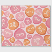 Sweetheartメッセージパターン ラッピングペーパー (フラット)