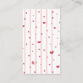 Sweetheart お洒落 Valentine's Books forベビー エンクロージャーカード (裏面)