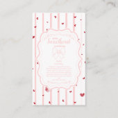 Sweetheart お洒落 Valentine's Books forベビー エンクロージャーカード (正面)