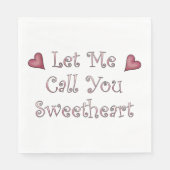 Sweetheart スタンダードランチョンナプキン (正面)