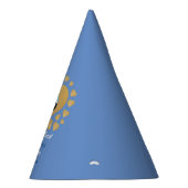 Sweetheart 1st Birthday Blue Boy写真金ゴールドハート パーティーハット (右)