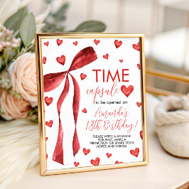 Sweetheart 1st Birthday Time Capsule Sign 台座サイン
