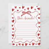 Sweetheart Advice Card First Birthday 招待状 (正面)