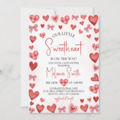 Sweetheart Baby Shower Invitation 招待状 (正面)