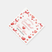 Sweetheart Baby Shower Napkin Design スタンダードカクテルナプキン (角)