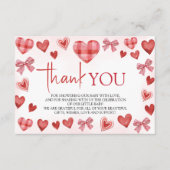 Sweetheart Baby Shower Thank You Card エンクロージャーカード (正面)