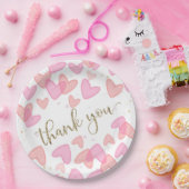 Sweetheart Baby Shower Valentine  ペーパープレート (パーティー)