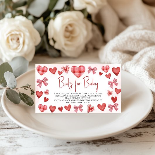 Sweetheart Books for Baby Baby Shower Card エンクロージャーカード