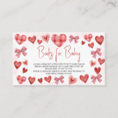 Sweetheart Books for Baby Baby Shower Card エンクロージャーカード (正面)