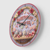 Sweetheart Candy Company バレンタイン ラージ壁時計 (傾斜)