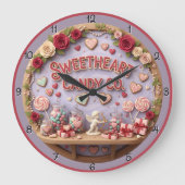 Sweetheart Candy Company バレンタイン ラージ壁時計 (正面)