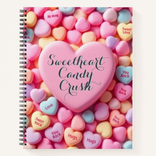 Sweetheart Candy Crush ノートブック (正面)