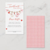 Sweetheart Clothesline Diaper Raffle  エンクロージャーカード (正面/裏面)