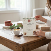 Sweetheart Coffee Brewing Baby Shower Invitation 招待状