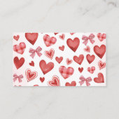 Sweetheart Diaper Raffle Baby Shower Ticket エンクロージャーカード (裏面)